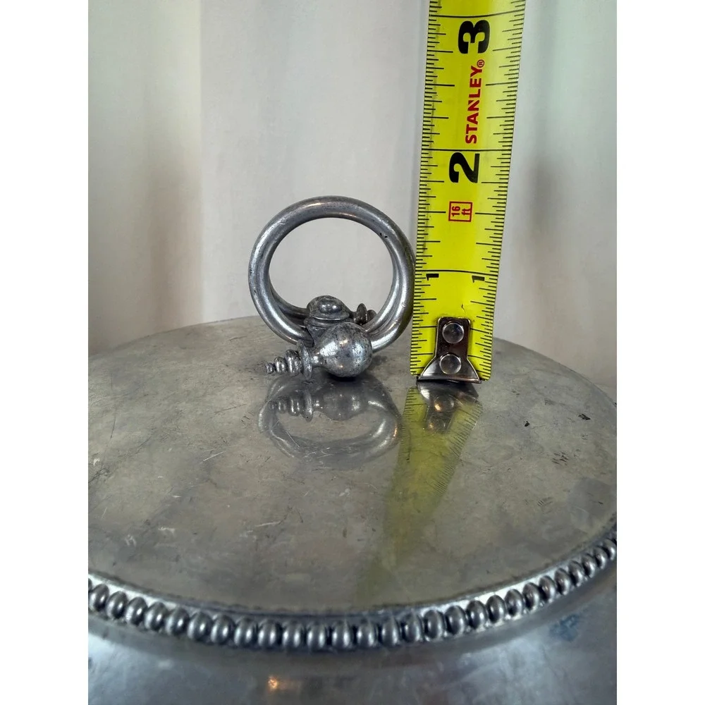VTG 1960s BW Buenilum Hammered Aluminum‎ Covered Casserole Dish w/Lid 8 5/8